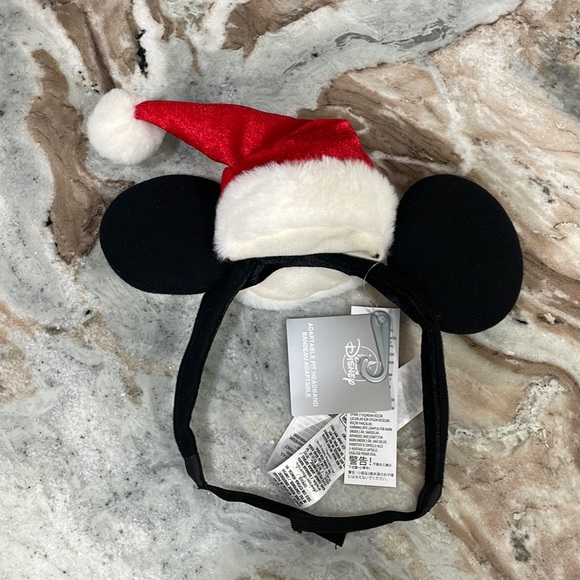 Disney Parks SANTA Mickey Mouse Holiday ADAPTIVE Ears CHRISTMAS Headband NEW - Picture 7 of 11